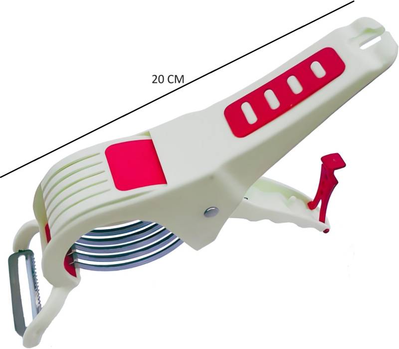 Chucklecart by NA 2 in 1 Vegetable Cutter With Peeler Kitchen Tools Vegetable & Fruit Chopper  (2 PCS vegetable cutter with peeler)-KYAMSTORE