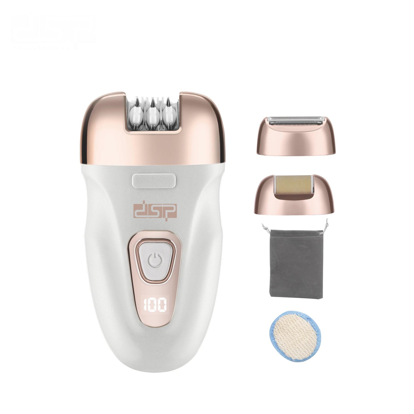 Buy 3-in-1 Epilation White Hair Removal Razor Electric Epilator &amp; Shaver for Arms, Legs