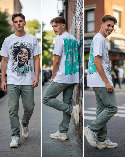 Stylish Custom Printed T-Shirt - Bold Graphic Brand Tee
