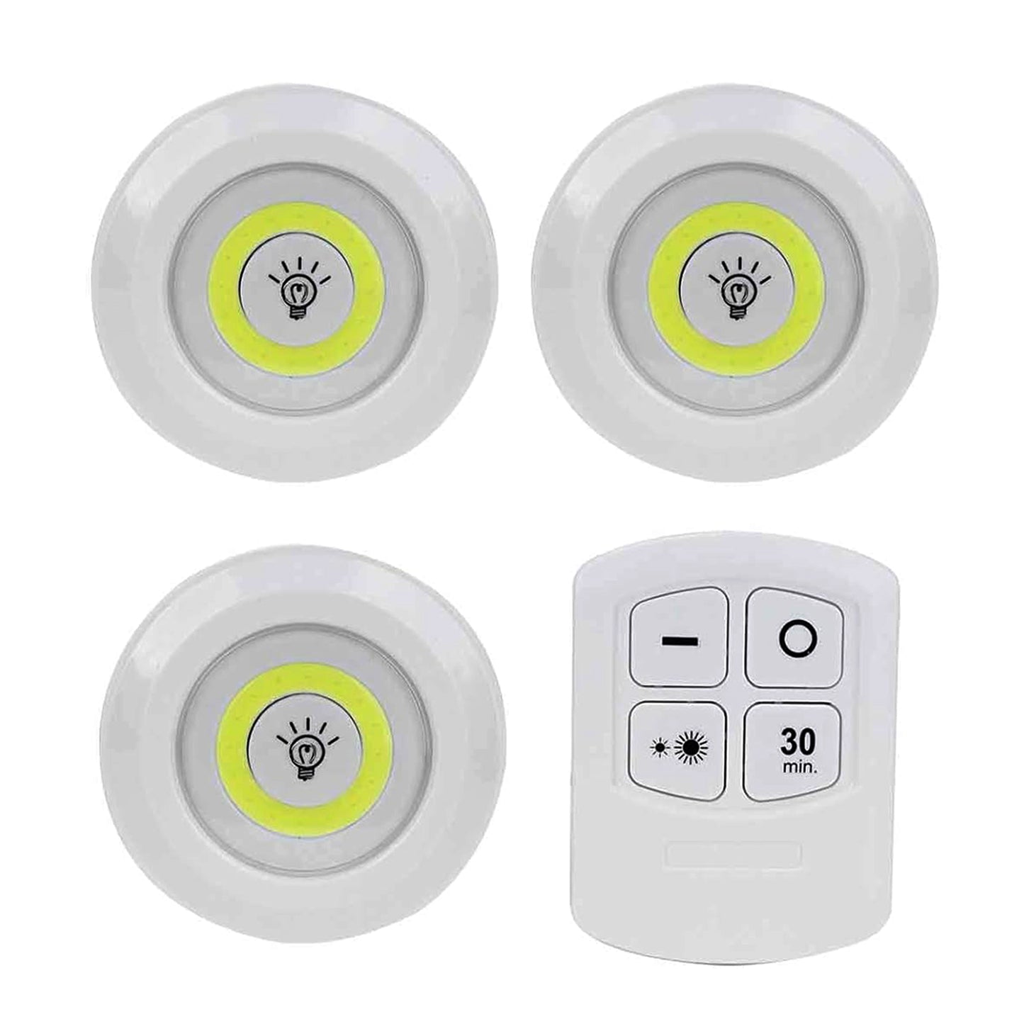 3-Pack LED COB Night Light with Remote Control-KYAMSTORE