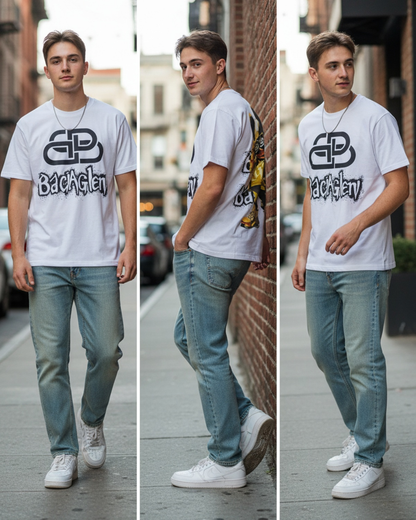 Stylish Custom Printed T-Shirt - Bold Graphic Oversized Tee