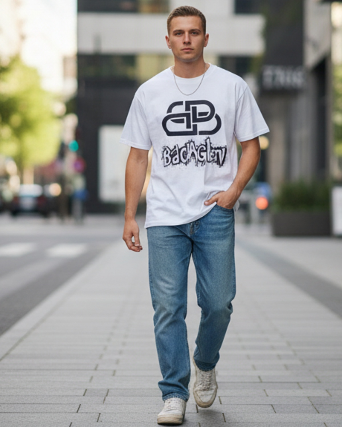Stylish Custom Printed T-Shirt - Bold Graphic Oversized Tee