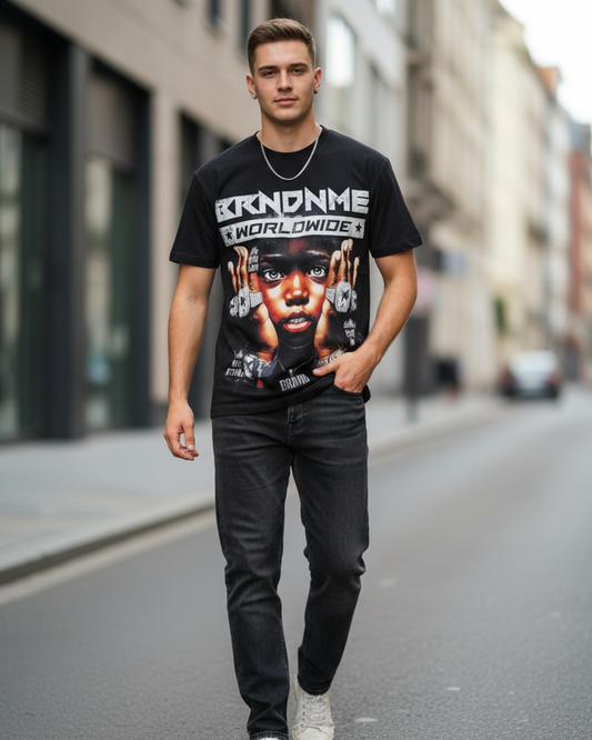 Stylish Custom Printed T-Shirt - Bold Graphic Streetwear Tee