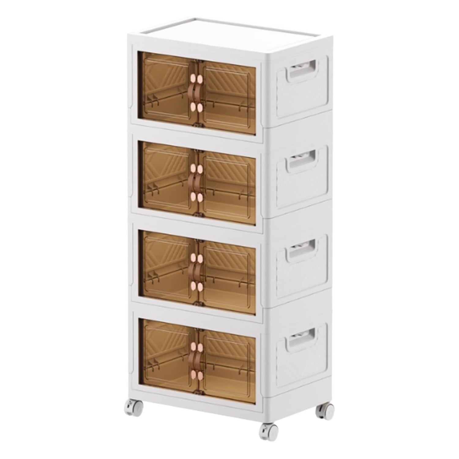 4-Tier Storage Boxes with Wheels-KYAMSTORE