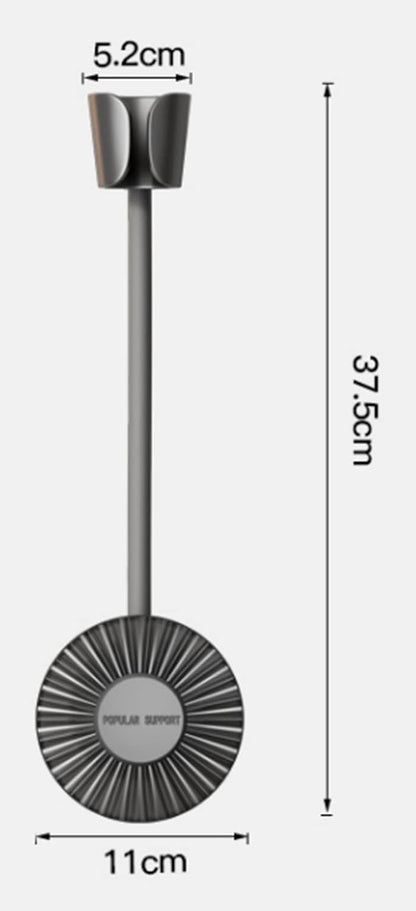 حامل مجفف شعر دوار قابل للتعديل، بدون استخدام اليدين، مصنوع من مادة ABS، يُثبّت على الحائط | الكمية محدودة 