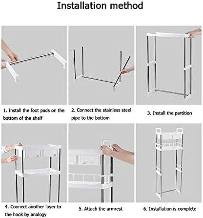 Bathroom Over The Toilet Storage Rack with Drawer and Hook-KYAMSTORE