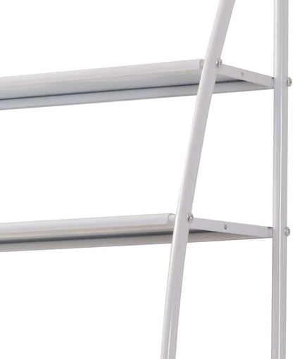 رف تخزين ثلاثي الطبقات فوق المرحاض، رف مرحاض معدني قوي ومقاوم للصدأ 