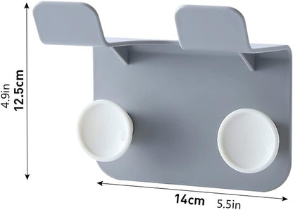 حامل مجفف الشعر، مثبت على الحائط، منظم لمستلزمات الحمام | الكمية محدودة