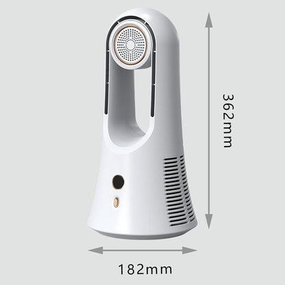 مروحة مكتبية لنشر الروائح العطرية | مروحة كهربائية هادئة قابلة لإعادة الشحن بدون شفرات 