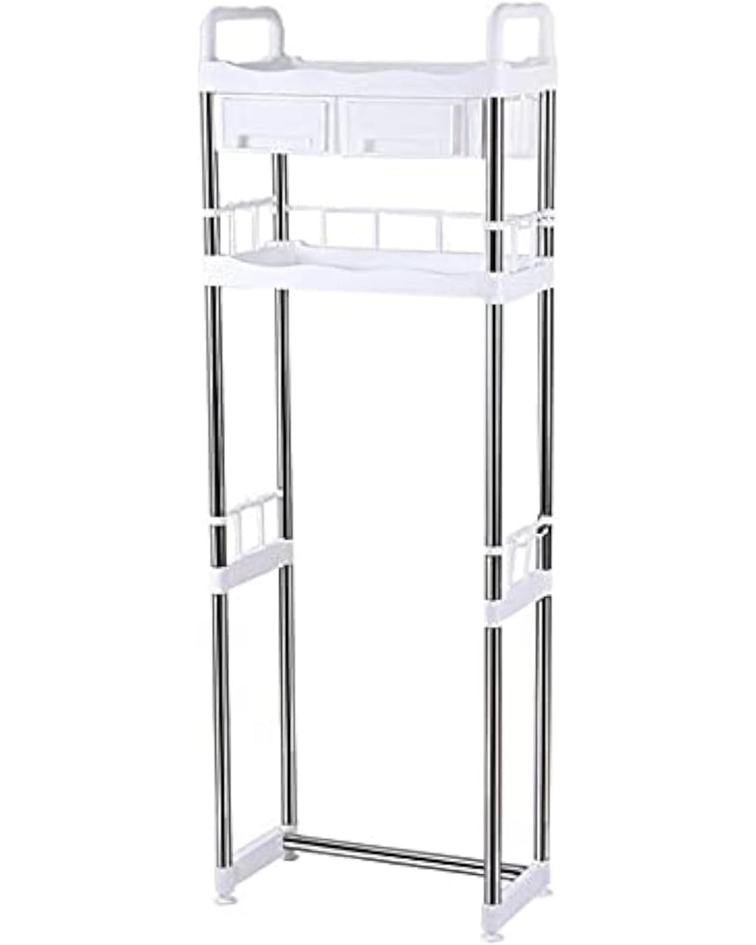 Bathroom Over The Toilet Storage Rack with Drawer and Hook-KYAMSTORE