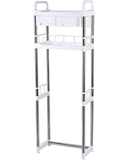 Bathroom Over The Toilet Storage Rack with Drawer and Hook-KYAMSTORE