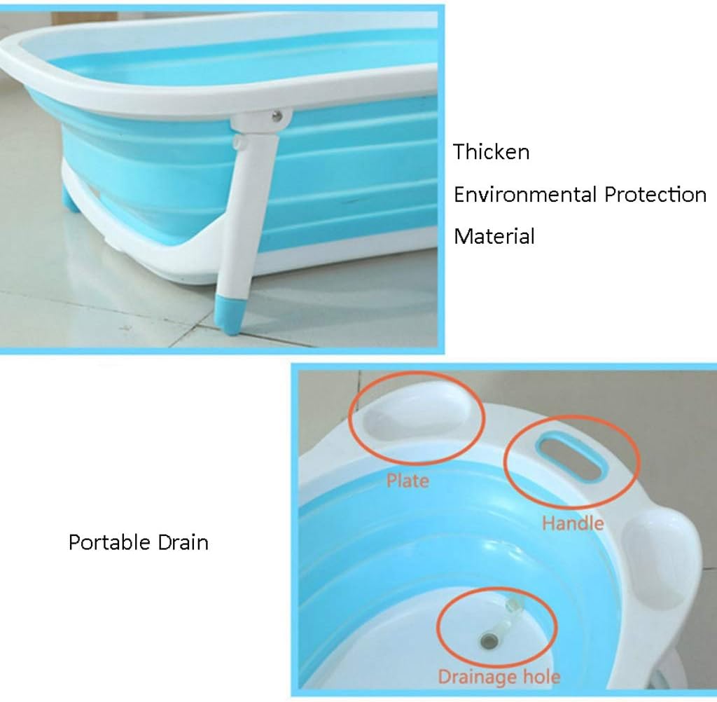 Foldable New Born Baby Bath Tub With Soft Bathmat