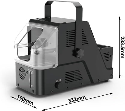 Fog Bubble Machine 450W with Timer Settings and Wireless Remote Control for Indoor Outdoor Birthday - Wedding - Christmas Party and Halloween