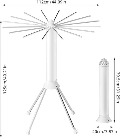 رف تجفيف الملابس ثلاثي القوائم | رف داخلي قابل للطي ومتين للاستخدام الداخلي 