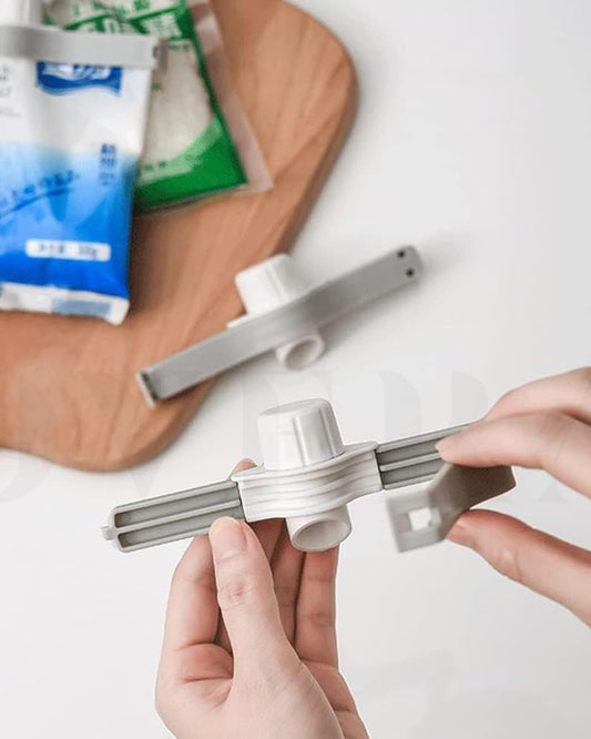 2 Pcs Pouring Clips Food Sealing Clip Chip Bag with Lid-KYAMSTORE