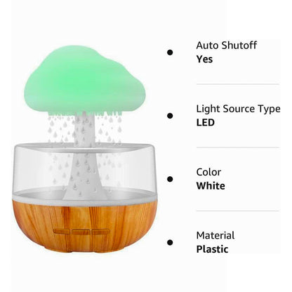 Rain Cloud Humidifier, Rain Cloud Night Light, Diffuser Humidifier with 7 Colors LED Lights
