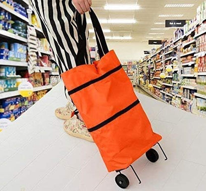 Trolley Luggage Bags Traveling Vegetable Grocery Clothing Bag with Wheels