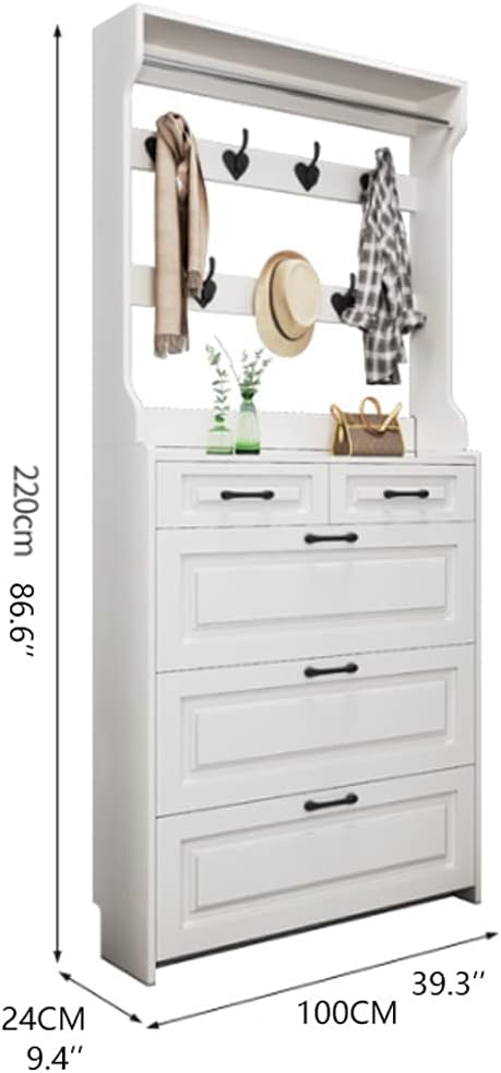 Shoe Rack Simple Trend Coat and Shoe Rack with Clothes Hangers | Limited stocks available