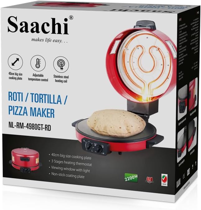 SAACHI - 40cm Roti / Tortilla / Pizza Maker NL-RM- 2200W