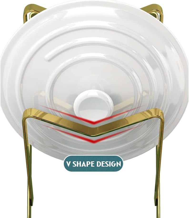 Pot Lid Holder 3 Layer With Removable Drain Tray Lid Stand Rack