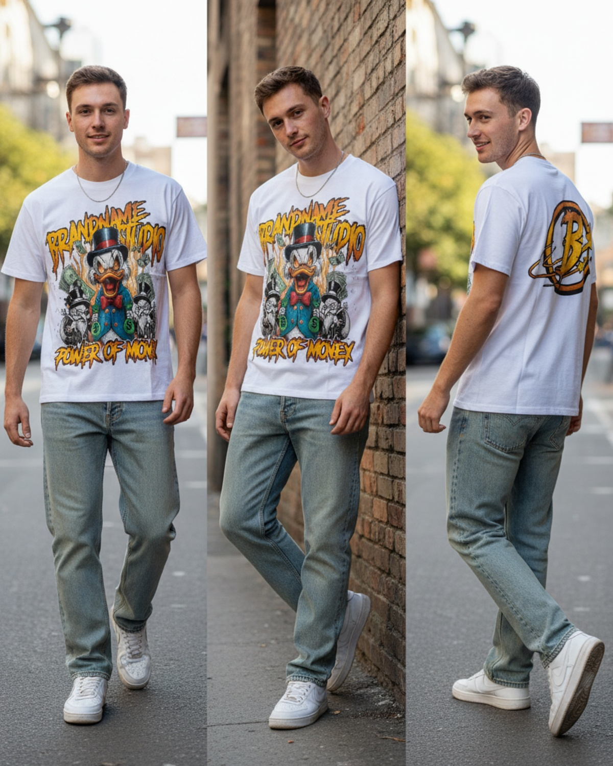 Stylish Custom Printed T-Shirt - Bold Graphic Cotton Tee