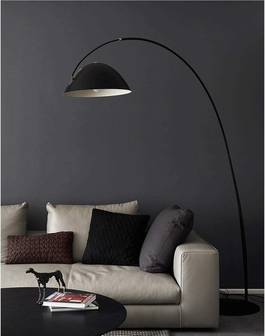 Floor Light Arch Floor Lamp, Curved and Metal Dome
