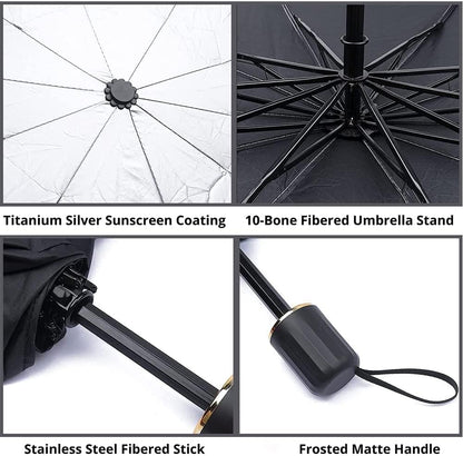 Premium Foldable Umbrella Car Windshield Sun Shade for Superior UV & Heat Insulation