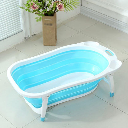 Foldable New Born Baby Bath Tub With Soft Bathmat