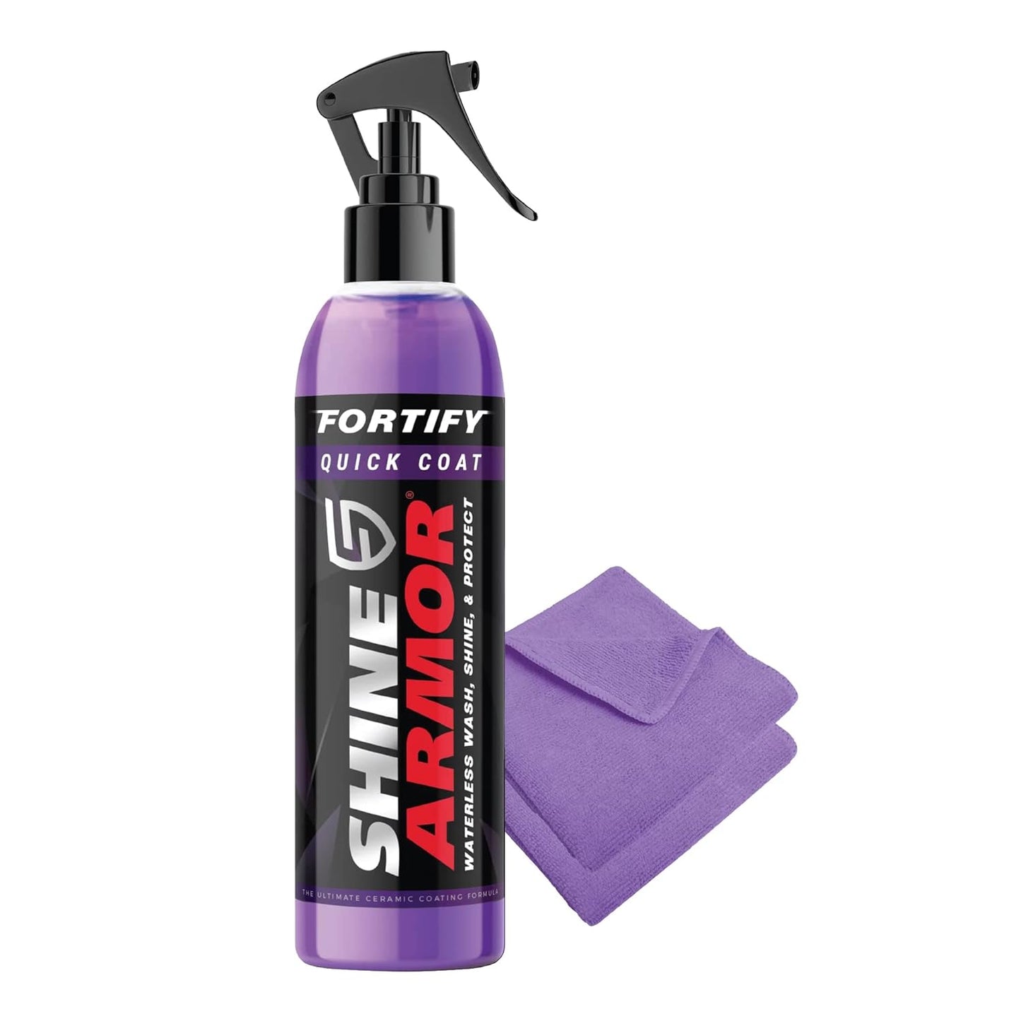 Ceramic Coating Fortify Quick Coat Car Wax Polish Spray Waterless Wash & Wax Hydrophobic Top Coat Polish & Polymer Paint