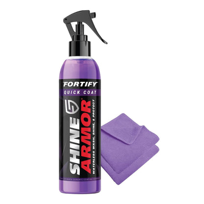 Ceramic Coating Fortify Quick Coat Car Wax Polish Spray Waterless Wash & Wax Hydrophobic Top Coat Polish & Polymer Paint