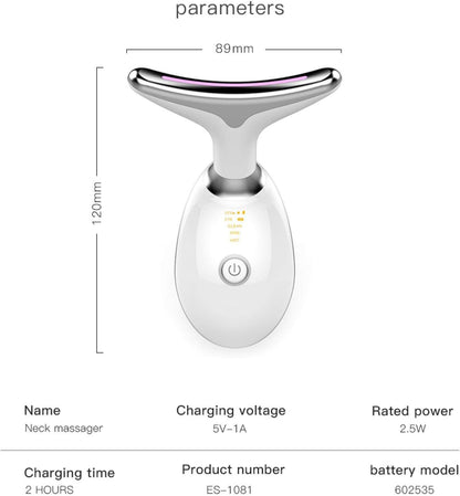 Beauty Massage Instrument Ems Thermal Neck Facial Lifting Face Skin Tighten Electric Micro-Current Wrinkle Remover Tools A