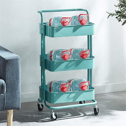 Stable Kitchen Trolley Storage Trolley 3-Layer Metal Storage | Limited stocks available