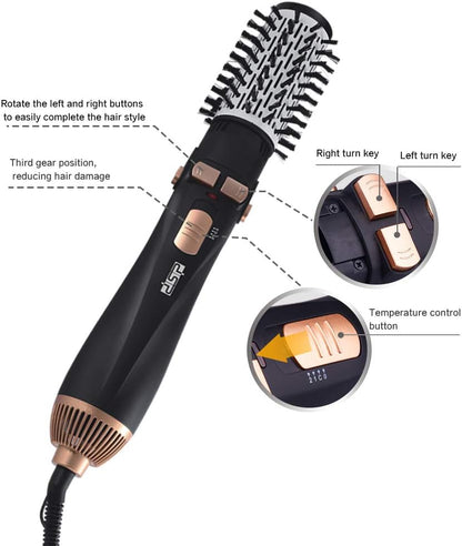 50001 Electric Brush with Air & Rotating Head for Straightening 1200W Black