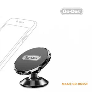 حامل مغناطيسي للسيارة Go-Des GD-HD639 مع دوران 360 درجة للوحة قيادة السيارة