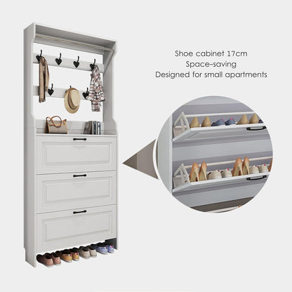 Shoe Rack Simple Trend Coat and Shoe Rack with Clothes Hangers | Limited stocks available