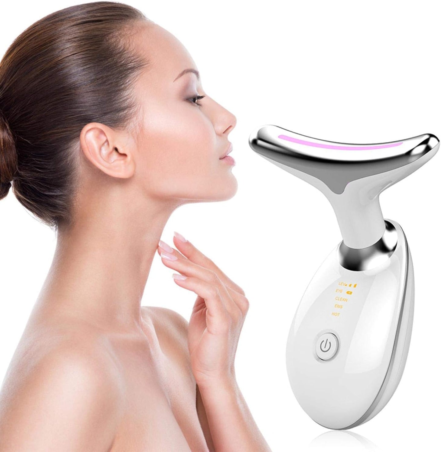 Beauty Massage Instrument Ems Thermal Neck Facial Lifting Face Skin Tighten Electric Micro-Current Wrinkle Remover Tools A