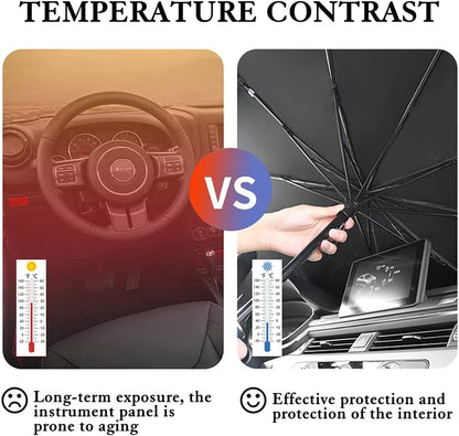 Premium Foldable Umbrella Car Windshield Sun Shade for Superior UV & Heat Insulation