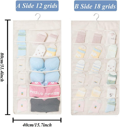Closet Hanging Bra Organizer with Rotating Metal Hanger