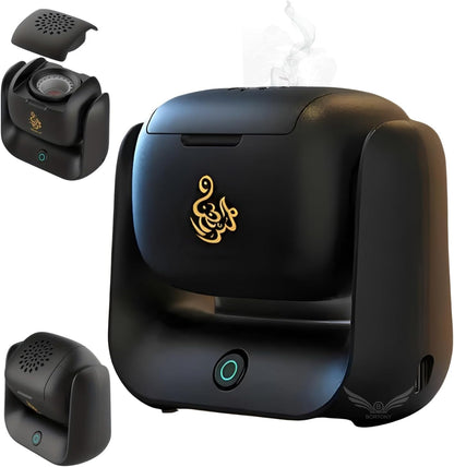 مبخرة بخور دوارة فاخرة، مبخرة بخور عصرية للمنزل والمكتب والسيارة 