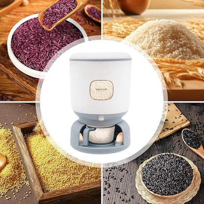 Rice Dispenser 22 Lbs (10Kg) Large Capacity, with Ten Egg Compartments & Measuring Cup