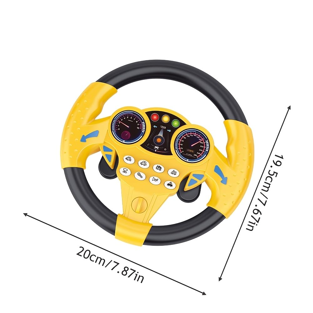 Steering Wheel Toy for Kids Simulation Driving Car Toy with Light & Sound