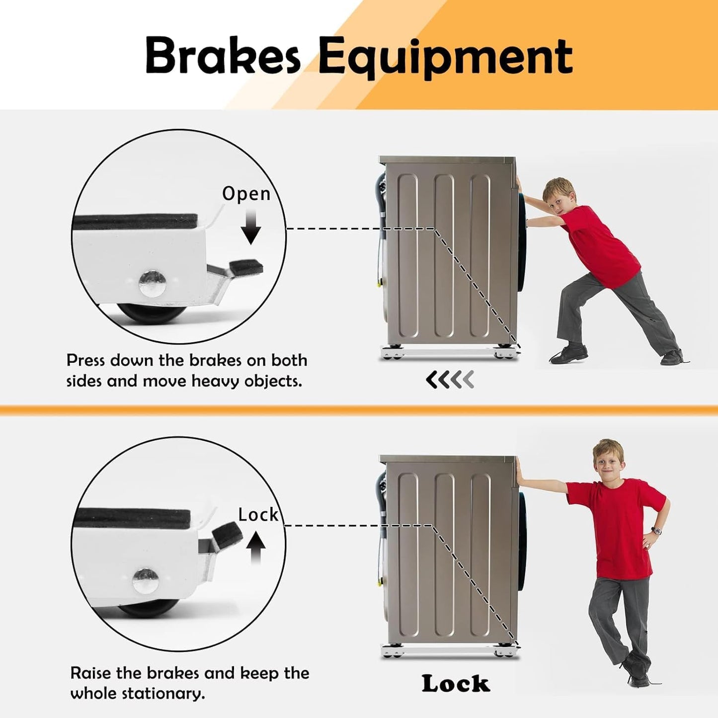 Heavy-Duty Extensible Appliance Roller Stand & Furniture Dolly - Adjustable Mobile Base for Washing Machines and Refrigerators