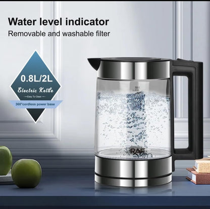 RAF Electric Kettle with Turkish teapot | 1.8L+0.6L thermal insulation electric kettle