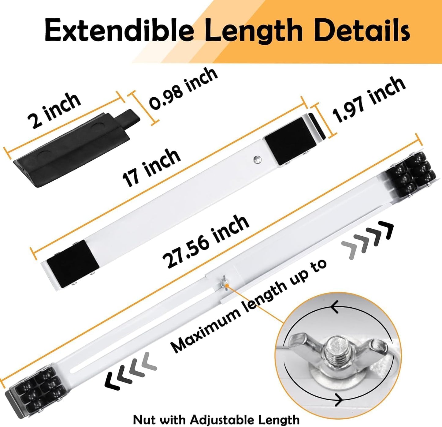 Heavy-Duty Extensible Appliance Roller Stand & Furniture Dolly - Adjustable Mobile Base for Washing Machines and Refrigerators