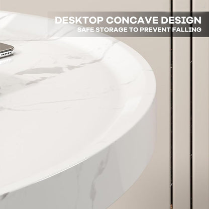 Coffee Table Set of 2, Wood Round End Table Side Tables | Limited stocks available