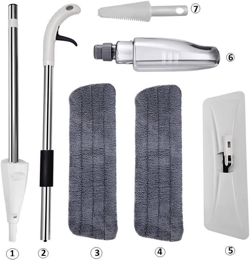 ممسحة رذاذ مسطحة يدوية مجانية لغسل الأرضيات وغسل الحمام وتنظيف الكشط 