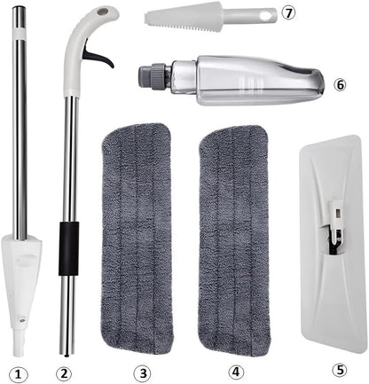 ممسحة رذاذ مسطحة يدوية مجانية لغسل الأرضيات وغسل الحمام وتنظيف الكشط 