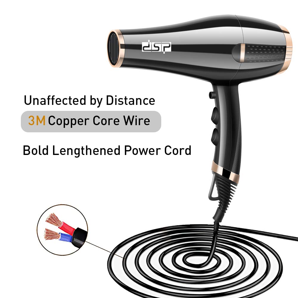 مجفف الشعر DSP الاحترافي عالي الطاقة بمحرك تيار متردد