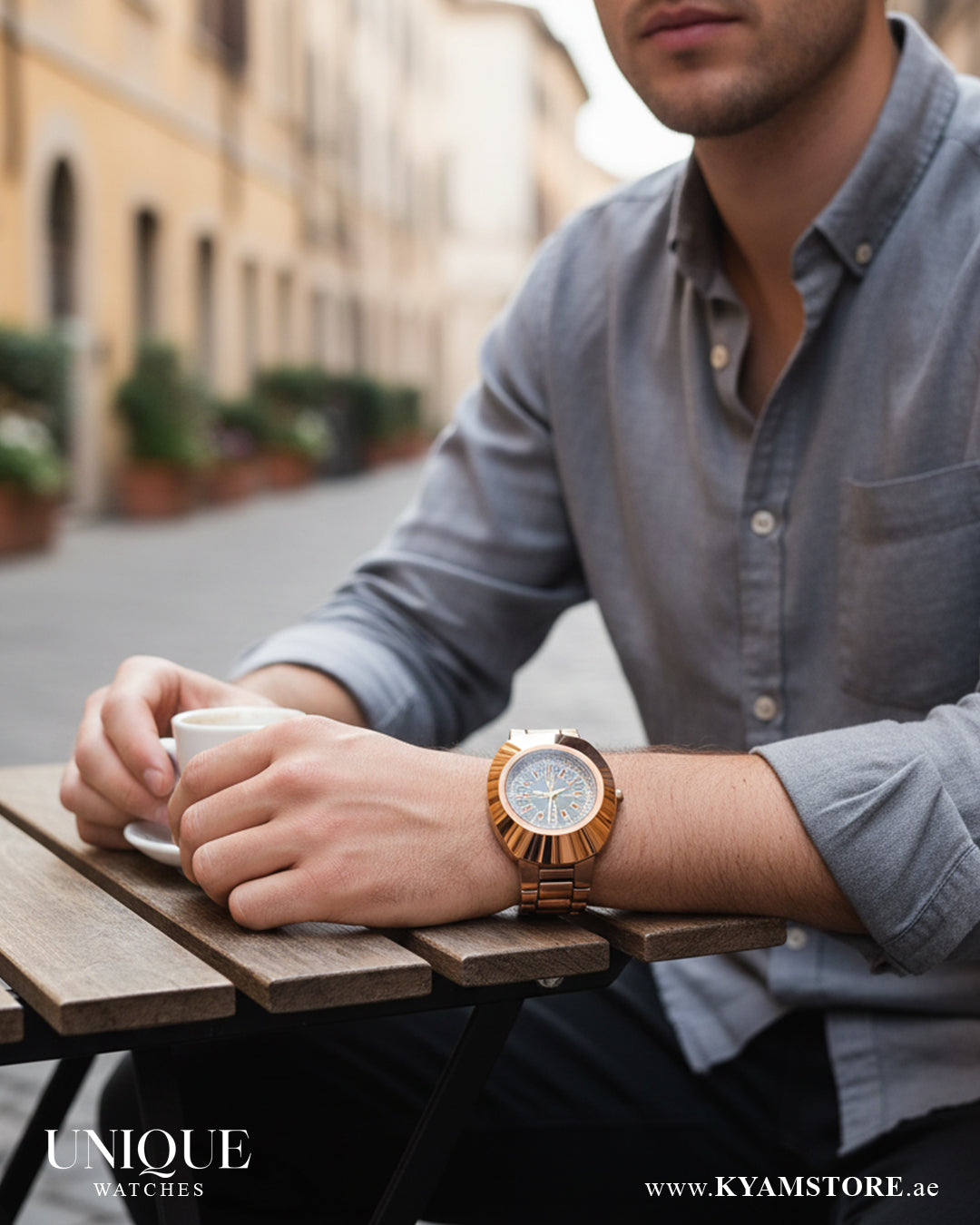 UNIQUE Men's 40mm Stainless Steel Premium Watch