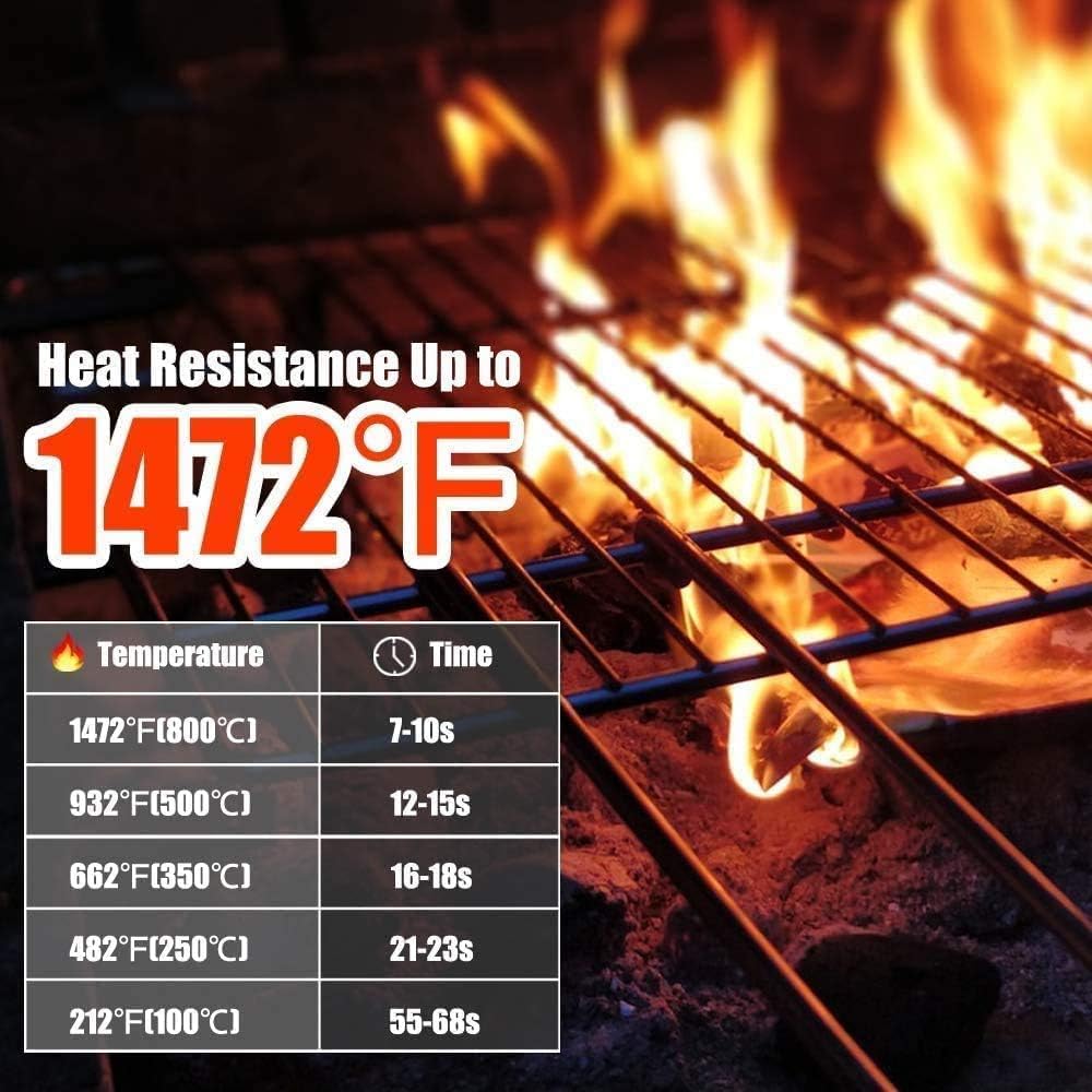 قفازات الشواء، قفازات الفرن، قفازات واقية مقاومة لدرجات الحرارة العالية 1472 درجة فهرنهايت 